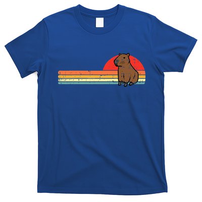 Capybara Chest Sunset Retro Capy Rodent T-Shirt