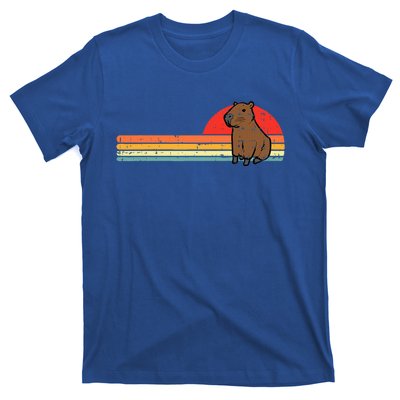 Capybara Chest Sunset Retro Capy Rodent T-Shirt