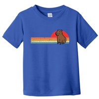 Capybara Chest Sunset Retro Capy Rodent Toddler T-Shirt
