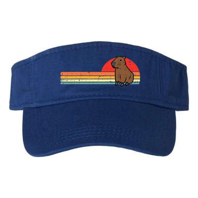 Capybara Chest Sunset Retro Capy Rodent Visor