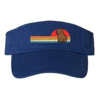 Capybara Chest Sunset Retro Capy Rodent Visor