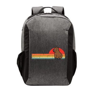 Capybara Chest Sunset Retro Capy Rodent Vector Backpack
