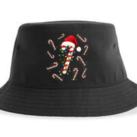 Christmas Candy Santa Xmas Light Sustainable Bucket Hat