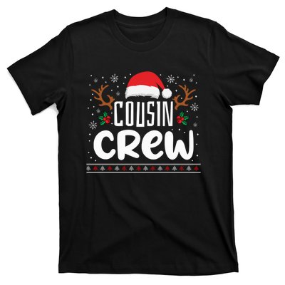 Cousin Crew Santa T shirt Christmas Family Matching Pajamas T-Shirt