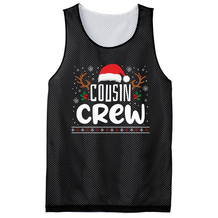 Cousin Crew Santa T shirt Christmas Family Matching Pajamas Mesh Reversible Basketball Jersey Tank