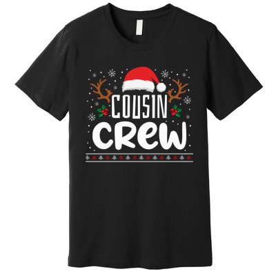 Cousin Crew Santa T shirt Christmas Family Matching Pajamas Premium T-Shirt