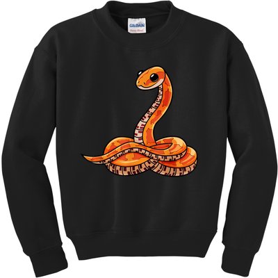 Cute Corn Snake Kids Sweatshirt