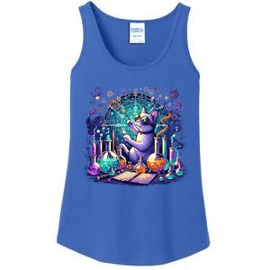 Cat Chemistry Science Lover Funny Chemist Student Teacher Gift Ladies Essential Tank