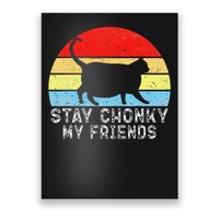 Chonk Cat Scale Meme Funny Retro vintage Mother Father day Poster