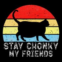 Chonk Cat Scale Meme Funny Retro vintage Mother Father day Poster