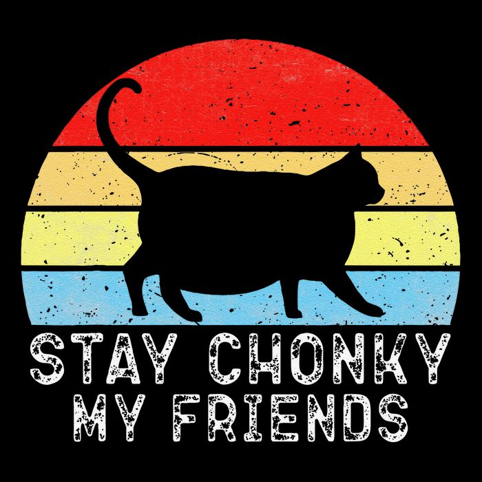 Chonk Cat Scale Meme Funny Retro vintage Mother Father day Poster