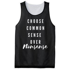 Choose Common Sense Over Nonsense Kamala Harris Mesh Reversible Basketball Jersey Tank