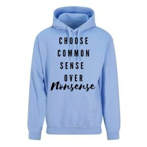 Choose Common Sense Over Nonsense Kamala Harris Unisex Surf Hoodie