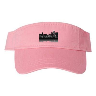 Chicago City Skyline Lights At Night Visor