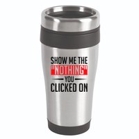 Cybersecurity Computer Security Cyber Security The Nothing 16oz Travel Tumbler