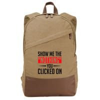 Cybersecurity Computer Security Cyber Security The Nothing Cotton Canvas Backpack