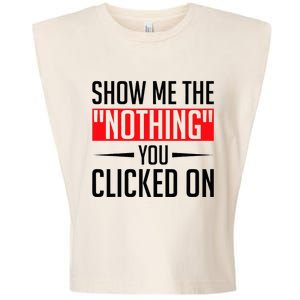 Cybersecurity Computer Security Cyber Security The Nothing Garment-Dyed Women's Muscle Tee