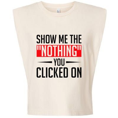 Cybersecurity Computer Security Cyber Security The Nothing Garment-Dyed Women's Muscle Tee