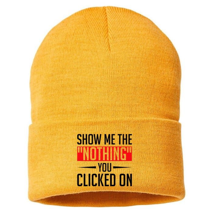 Cybersecurity Computer Security Cyber Security The Nothing Sustainable Knit Beanie