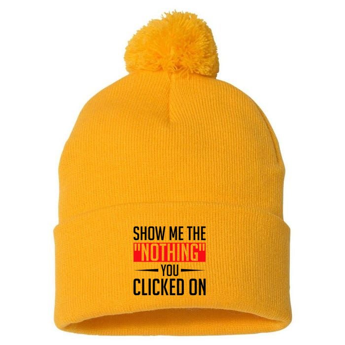 Cybersecurity Computer Security Cyber Security The Nothing Pom Pom 12in Knit Beanie