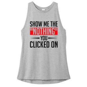 Cybersecurity Computer Security Cyber Security The Nothing Ladies PosiCharge Tri-Blend Wicking Tank