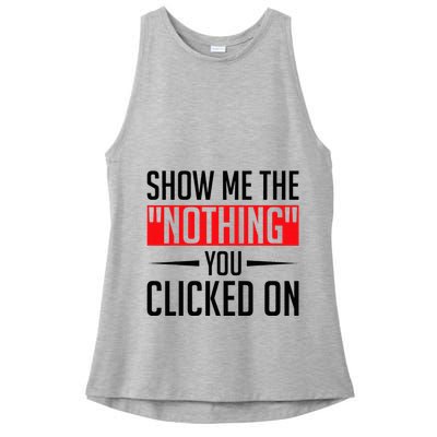 Cybersecurity Computer Security Cyber Security The Nothing Ladies PosiCharge Tri-Blend Wicking Tank