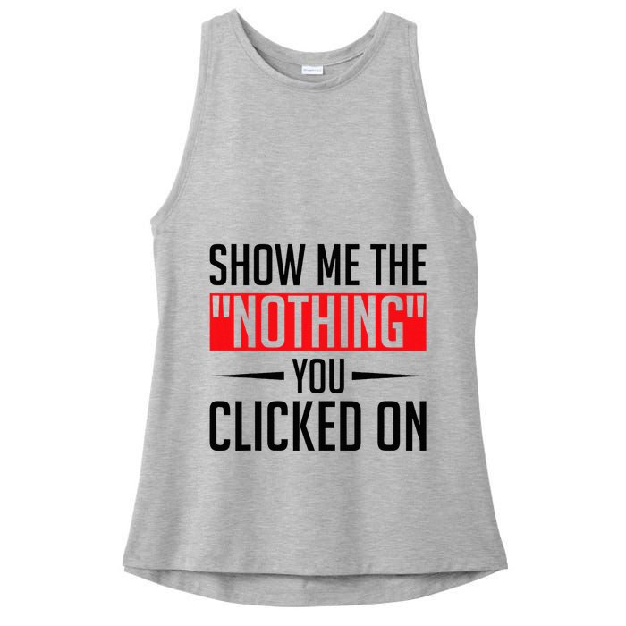 Cybersecurity Computer Security Cyber Security The Nothing Ladies PosiCharge Tri-Blend Wicking Tank