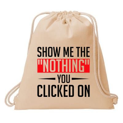 Cybersecurity Computer Security Cyber Security The Nothing Drawstring Bag