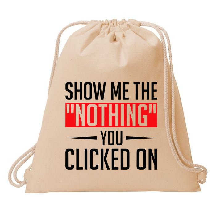 Cybersecurity Computer Security Cyber Security The Nothing Drawstring Bag