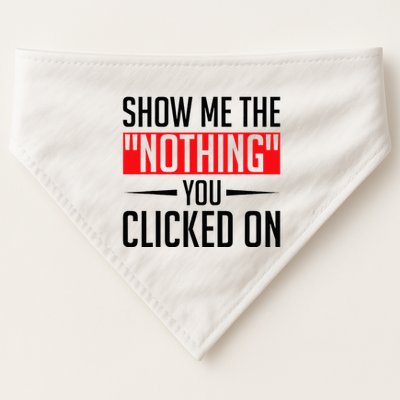 Cybersecurity Computer Security Cyber Security The Nothing USA-Made Doggie Bandana