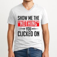 Cybersecurity Computer Security Cyber Security The Nothing V-Neck T-Shirt