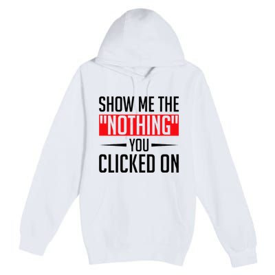 Cybersecurity Computer Security Cyber Security The Nothing Premium Pullover Hoodie