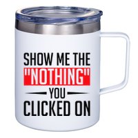 Cybersecurity Computer Security Cyber Security The Nothing 12oz Stainless Steel Coffee Mug