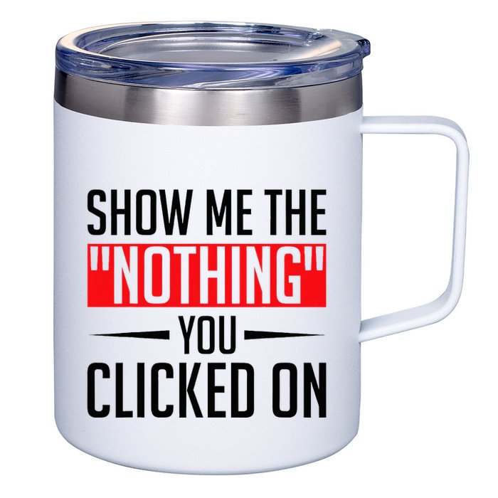 Cybersecurity Computer Security Cyber Security The Nothing 12oz Stainless Steel Coffee Mug