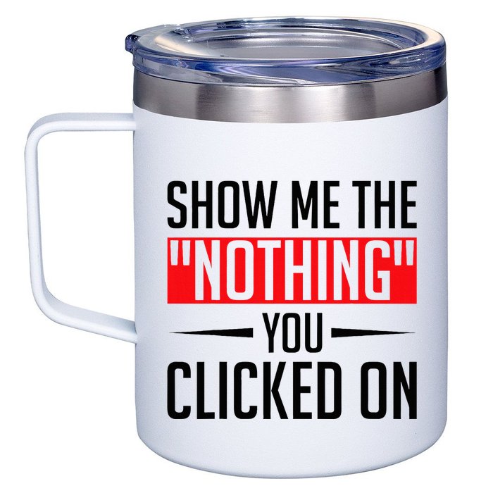 Cybersecurity Computer Security Cyber Security The Nothing 12oz Stainless Steel Coffee Mug