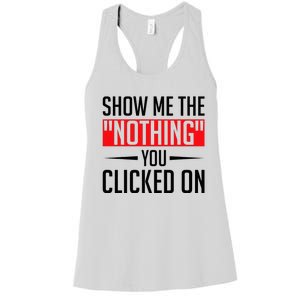 Cybersecurity Computer Security Cyber Security The Nothing Women's Racerback Tank