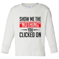 Cybersecurity Computer Security Cyber Security The Nothing Toddler Long Sleeve Shirt