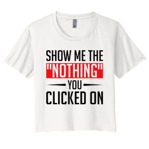 Cybersecurity Computer Security Cyber Security The Nothing Women's Crop Top Tee