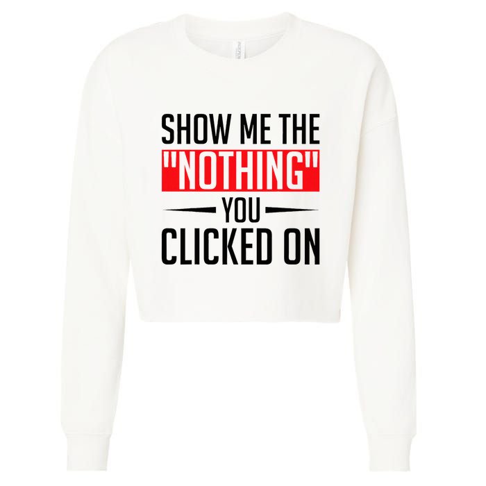 Cybersecurity Computer Security Cyber Security The Nothing Cropped Pullover Crew