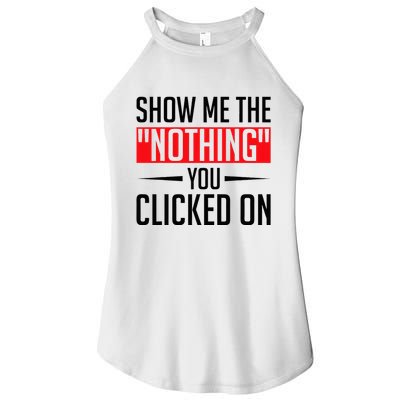 Cybersecurity Computer Security Cyber Security The Nothing Women's Perfect Tri Rocker Tank