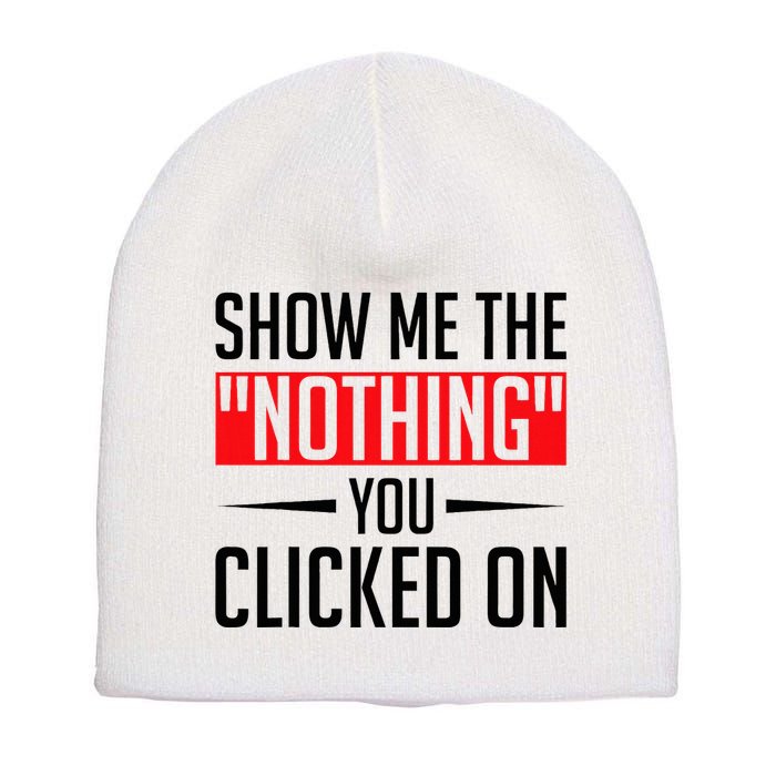 Cybersecurity Computer Security Cyber Security The Nothing Short Acrylic Beanie