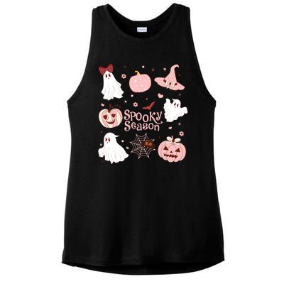 Cute Coquette Spooky Season Ladies PosiCharge Tri-Blend Wicking Tank