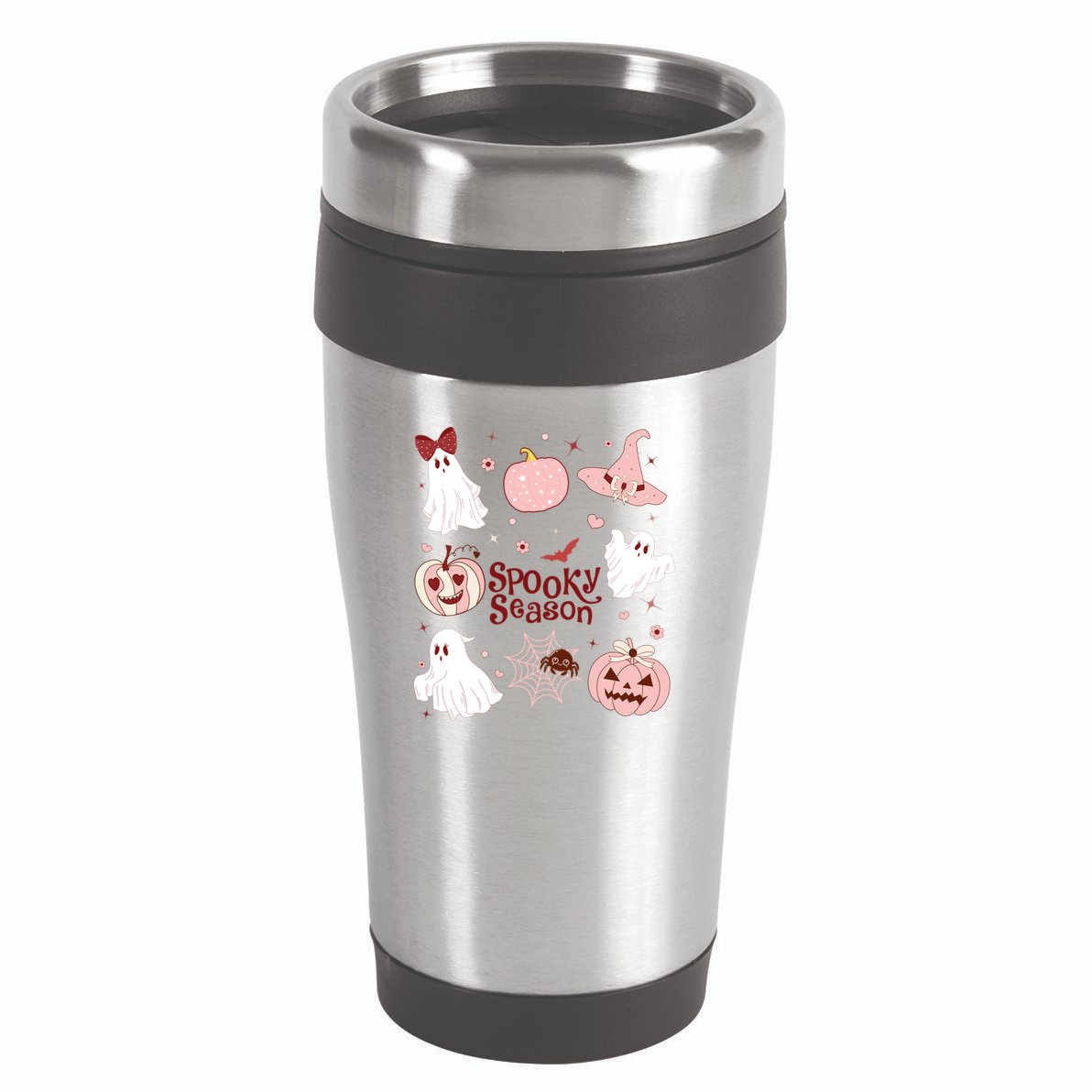 Cute Coquette Spooky Season 16oz Travel Tumbler