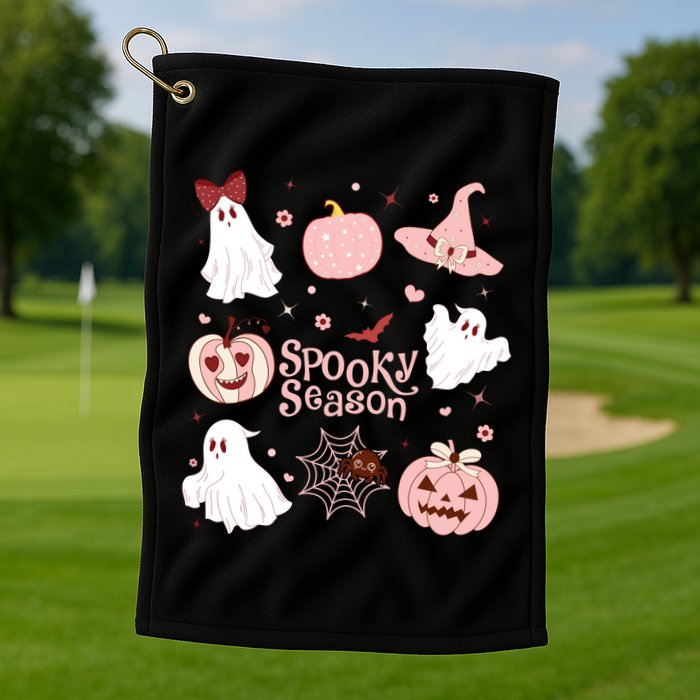 Cute Coquette Spooky Season Golf Towel
