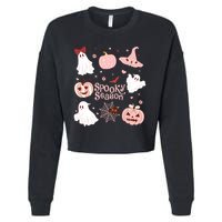Cute Coquette Spooky Season Cropped Pullover Crew