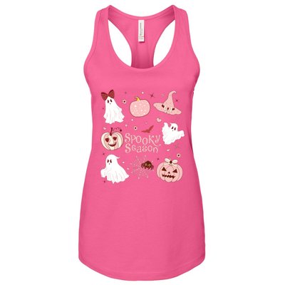 Cute Coquette Spooky Season Women's Racerback Tank