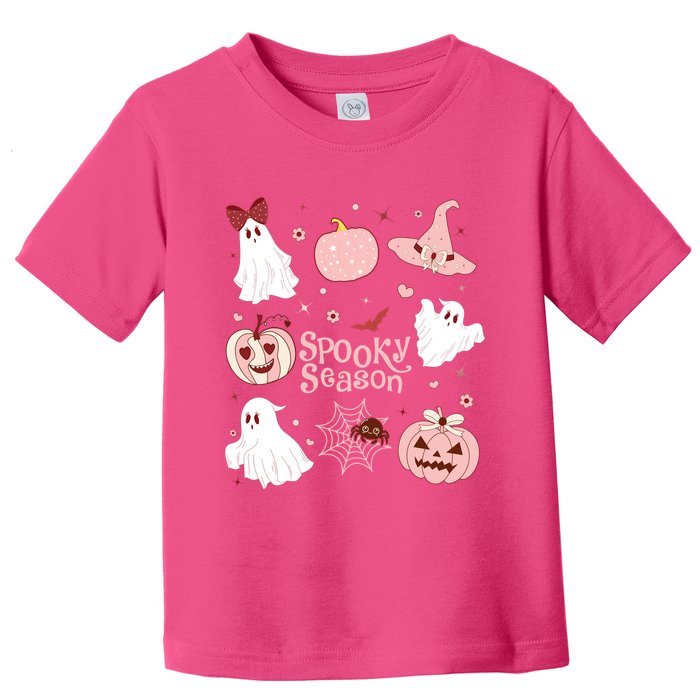 Cute Coquette Spooky Season Toddler T-Shirt