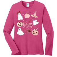 Cute Coquette Spooky Season Ladies Long Sleeve Shirt