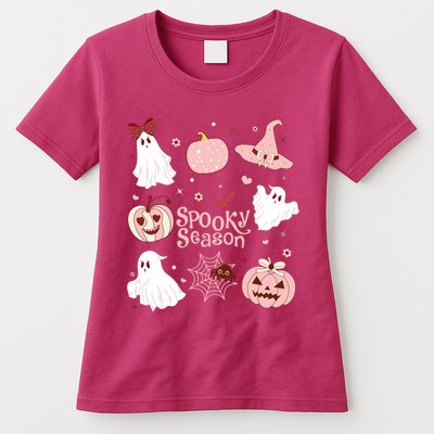 Cute Coquette Spooky Season Womens T-Shirt