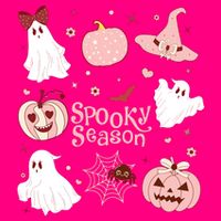 Cute Coquette Spooky Season Women's V-Neck T-Shirt